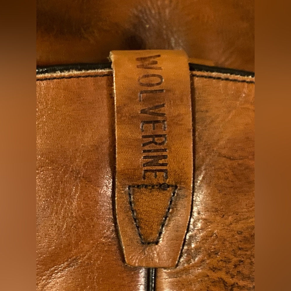 Vintage Wolverine Cognac Boots Size 8 2E - Picture 6 of 10